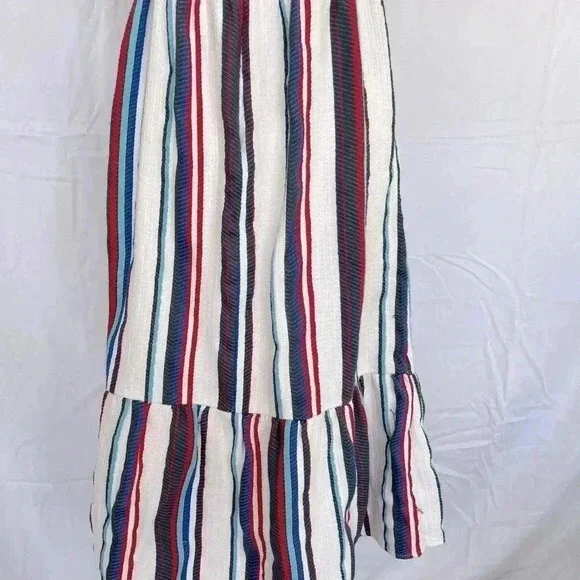 Lost + Wander patriotic midi dress with tie-up front. - Picture 8 of 12